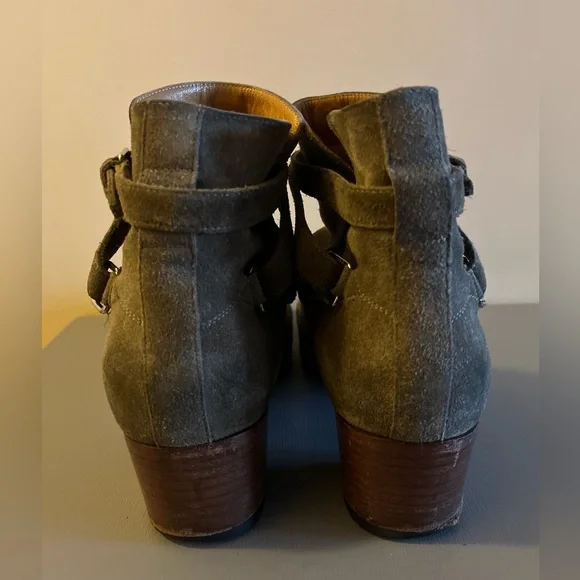 YSL Saint Laurent Blake Jodhpur Suede Bootie in Kaki Beige Suede 41.5 US 10.5🔥🔥🔥 - Picture 9 of 14